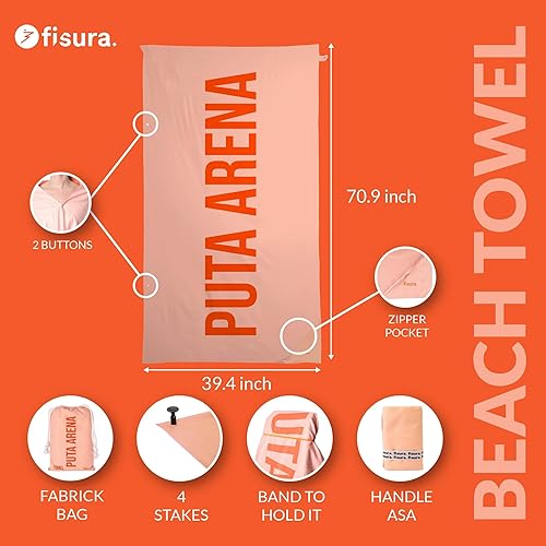FISURA – Serviette de Plage Grande Gym Bro, en Microfibre légère, Anti-Sable, séchage Rapide. Idéale pour la Piscine, la Plage, Le Camping ou Les Sorties Pique-Nique. - Nail Gallerys