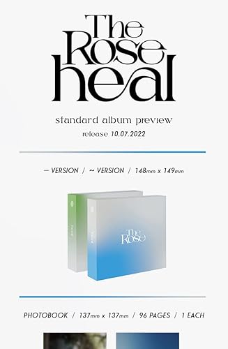 The Rose Heal Album standard – Version verte CD + livre photo 96p + 2 cartes photos Polaroid + 1 feuille d'autocollants + suivi scellé - Nail Gallerys