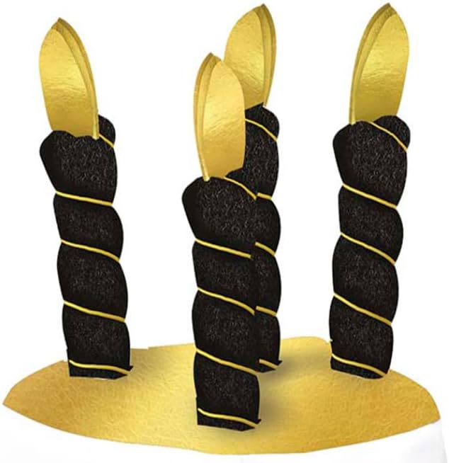 FIESTAS GUIRCA Chapeau à gâteau 18 ans avec étoiles, Chapeau d'anniversaire, Blanc, Unisex-Adultes, 64 cm - Nail Gallerys