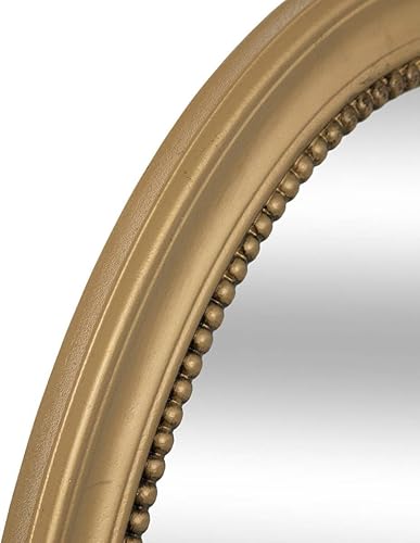 Atmosphera - Miroir Rond moulure Victoria 53x40cm Or - Nail Gallerys