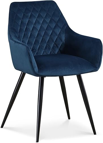 INTENSE DECO Lot de 2 chaises Victoria Vintage Pieds Noir - Nail Gallerys