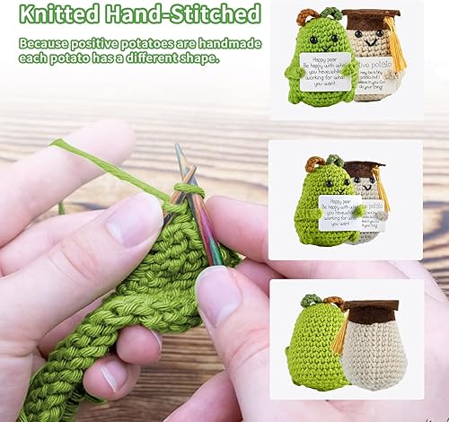 Douthfolle Lot de 2 poupées de soutien émotionnel avec carte positive, cadeau porte-bonheur pour Noël et anniversaire - Nail Gallerys