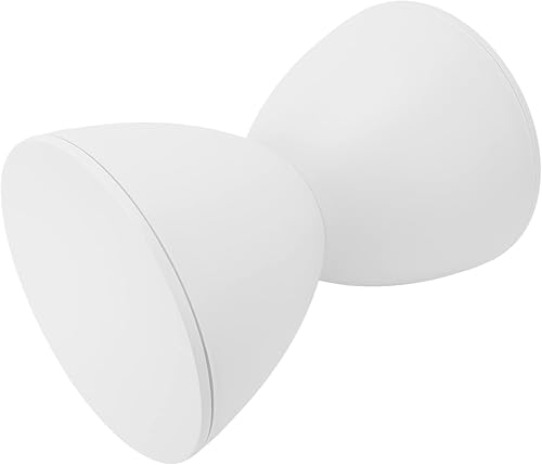 Tabouret en Forme de Sablier Moderne en Plastique Blanc, Tabouret Rond Moderne et Simple pour la Maison, Tabouret de Jardin, Table D'appoint, Table Végétale pour Salle de Bain, Cabine(Blanc) - Nail Gallerys