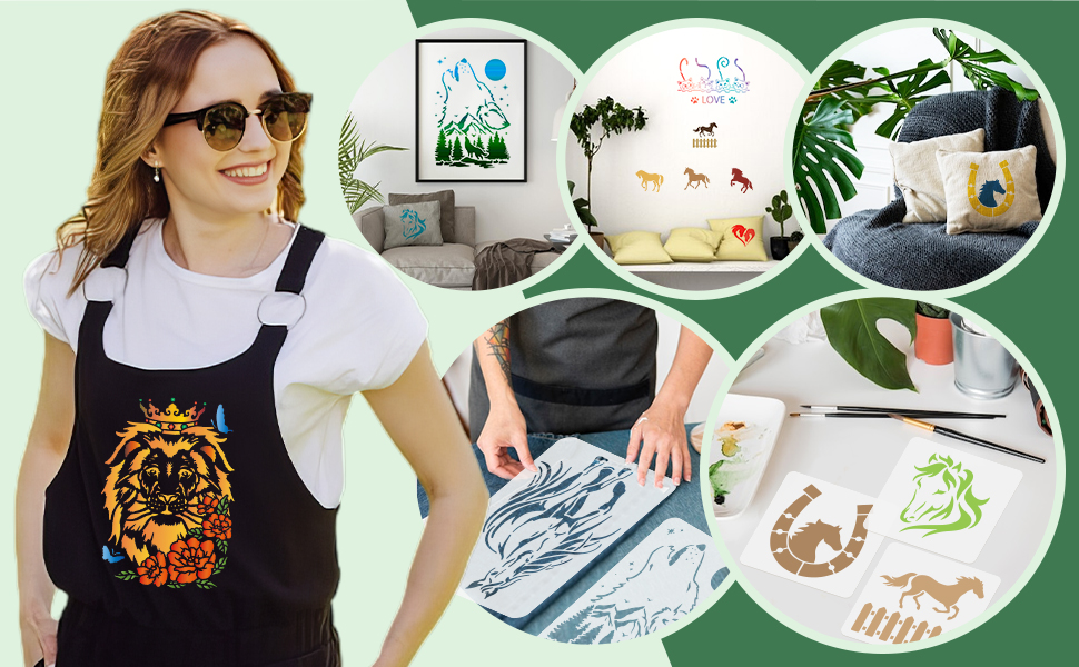 Différents scénarios d'utilisation du modèle de peinture