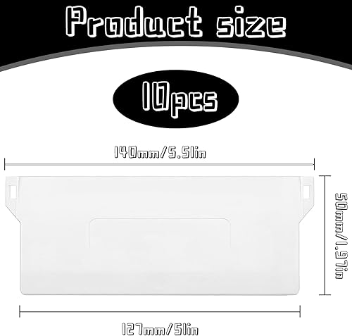 Lot de 10 plaques de lestage pour store à lamelles - Pièce de rechange - Accessoires pour store vertical - Accessoires pour store vertical, rideau de porte et fenêtre (blanc, 127 mm) - Nail Gallerys