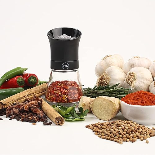 T&G CrushGrind Spice Mill, Black, 125 mm - Nail Gallerys