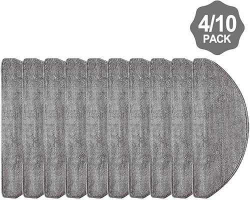 Bebykilemi Vyzzle D10 Lot de 4 chiffons de rechange en microfibre pour aspirateur robot ILIFE V20 Laresar-L10 - Nail Gallerys