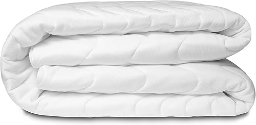 BONEX Fontana Housse de Matelas en Polyester Blanc 90 x 200 cm 13-15 cm - Nail Gallerys