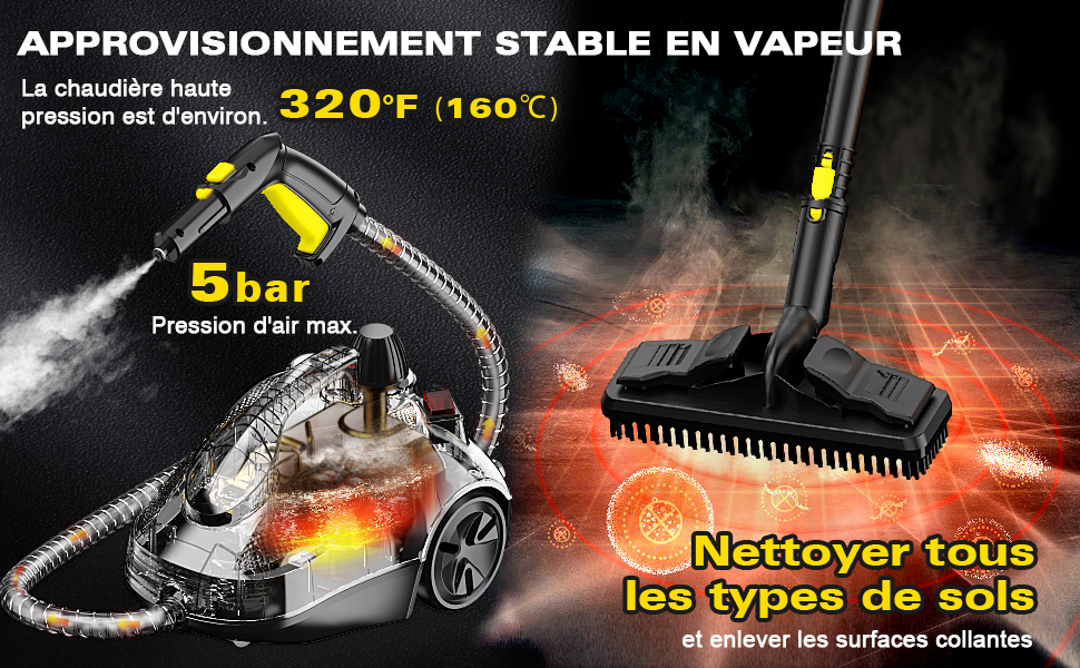 nettoyeur vapeur，nettoyeur vapeur sol，nettoyeur vapeur pour canapé