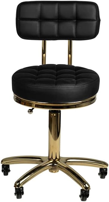 ACTIVESHOP AM-961 Tabouret de maquillage à roulettes Noir - Nail Gallerys