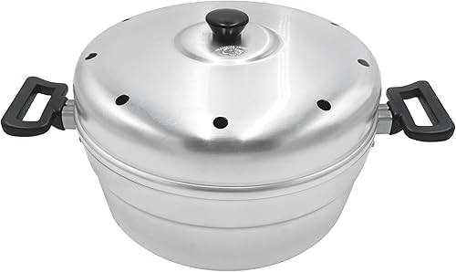 Pentole Agnelli FAMR8626 Nonna Aurelia Oven for Cakes in BLTF Aluminum with lid and Iron Plate, Silver, 26 cm - Nail Gallerys