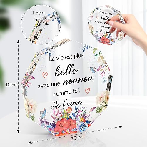 Cadeau Nounou Original Acryliques Idee Cadeau Nounou Fin De Contrat Cadeau pour Nounou Cadeau Maitresse D'école Fin D'année Cadeau Atsem Cadeaux Nounou Cadeaux pour Nounou Merci Maitresse Cadeau Noel - Nail Gallerys