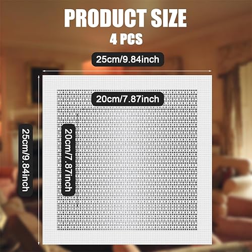 4pcs Drywall Patches, Patchs de Réparation de Trous Muraux Auto-Adhésifs 20x20cm Kit de Réparation de Patchs pour Cloisons Sèches pour la Réparation de Murs Cassés le Remplissage de Plafond - Nail Gallerys