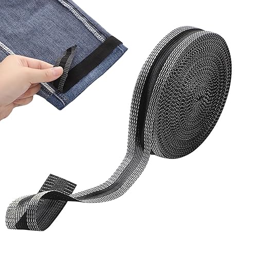 CANCYCC Ruban d'ourlet thermocollant de 10 m - Autocollant - Lavable - Ruban à repasser simple - Ourlet pratique pour coudre et raccourcir sans machine à coudre - Lavable en machine - Nail Gallerys