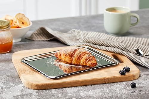 DE BUYER -3201.24 -plateau patissier inox bord rond 24x19cm - Nail Gallerys