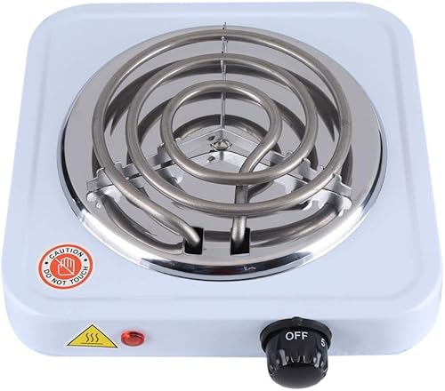 Asixx Cuisinière Électrique, 220V 1000W Réchaud Électrique en Métal pour Chauffer du Café, de l'eau et du Thé, Idéal pour Bureau, Dortoir ou Petits Appartements - Nail Gallerys