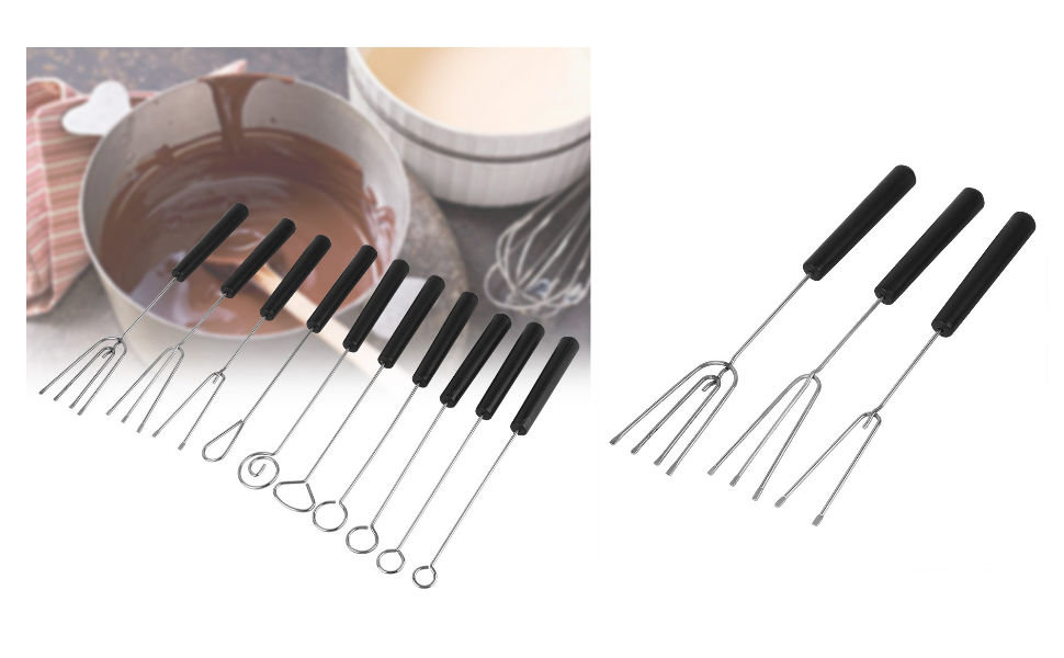 10 Pièces Fourchette à Tremper le Chocolat