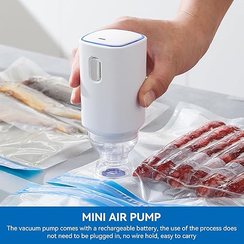 Mini Pompe à Air, Pompe à Sac à Vide Automatique 5 V, Pompe à Main Rechargeable Par USB, Pompe De Compression électrique Portable Scellée Sous Vide Pour Sacs De Rangement Sous Vide De Voyage, Consomma - Nail Gallerys