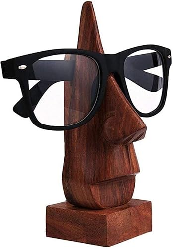IndiaBigShop Spectacle Titulaire en Bois Lunettes Spec Stand Titulaire avec Unique Design Forme Présentoir Home Decor - Nail Gallerys