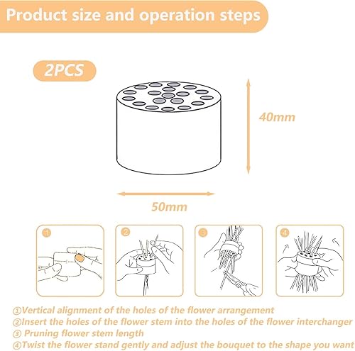 TREABEAR 2Pcs Twister de Bouquet de Fleurs, Support de Tige de Fleurs en Spirale, Support de Tige en Spirale Ikebana, Twister de Bouquet for Arrangement Floral Pour, Art Floral, Bouquets DIY - Nail Gallerys