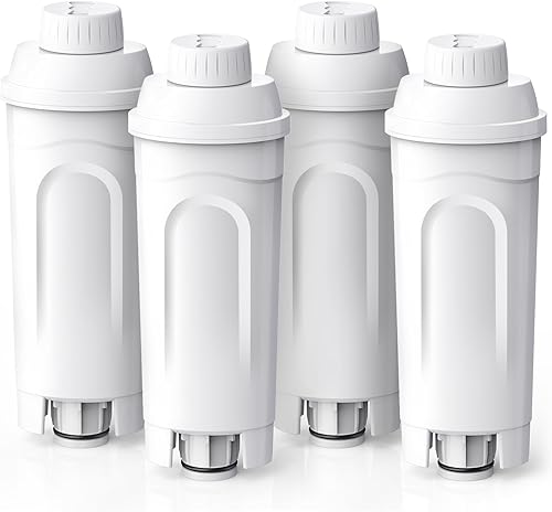 GLACIER FRESH Lot de 4 cartouches filtrantes DLSC002 pour machines à café De'Longhi® | Compatibles avec Magnifica® S, Eletta® Explorer, Dinamica® et série ECAM - Nail Gallerys