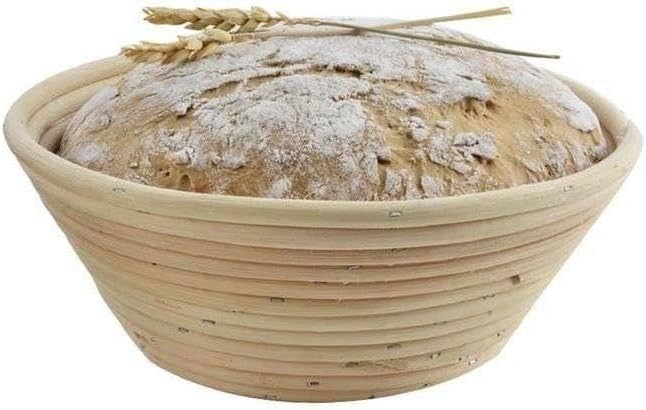 ORION Banneton à Pain | Moule pour Faire Lever Votre Pain | Moule à Pain en Rotin Pour Pain Rond | Diamètre 21 CM | Hauteur 7,5 CM - Nail Gallerys
