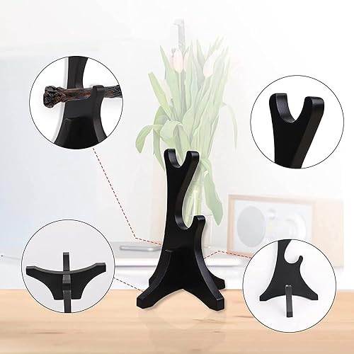 Bruafsir Présentoir à baguettes à deux niveaux, support de baguette de magicien, support de baguettes en bois à 2 niveaux pour collection - Nail Gallerys