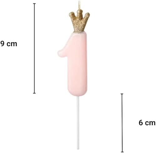 Decoraparty Bougie Anniversaire 3 Ans, Décoration Bleue Claire avec Chiffre et Couronne de Paillettes Or, Topper Gâteau pour Fêtes d’Enfants - Nail Gallerys