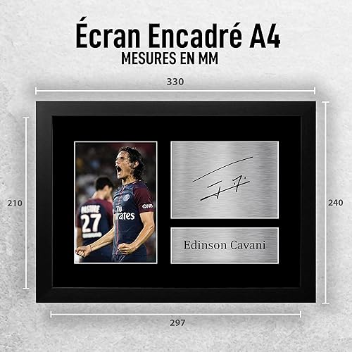 HWC Trading A4 Edinson Cavani Paris Saint-Germain PSG Cadeaux imprimés photo autographe signée pour les fans de football et les supporters - A4 - Nail Gallerys
