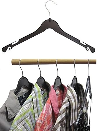 Hagspiel Lot de 20 cintres en plastiques avec crans pour jupes A 43 schwarz - Nail Gallerys