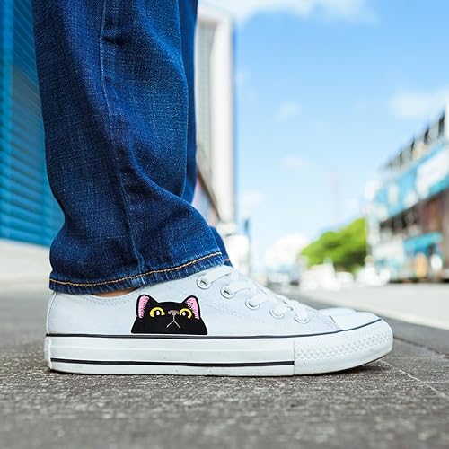 Patch Thermocollant En Forme De Chat, 2 Pieces Écusson Thermocollant, Écussons Brodés Amusants Et Mignons En Forme,Ecusson A Coudre,Pour Loisirs Créatifs, Chemises,Chapeaux,Vestes - Nail Gallerys