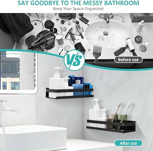 Cinnani Lot de 3 Etagere Douche sans Percage - Nail Gallerys