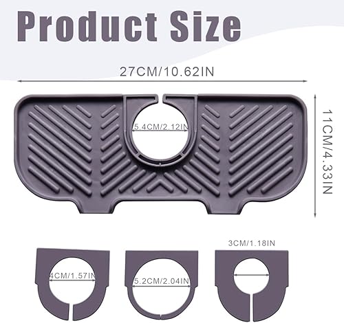 EIHI 2024 Nouveau Tapis evier Cuisine, Protection evier Cuisine Silicone,Accessoires de Cuisine, Tapis Robinet evier Cuisine - Nail Gallerys