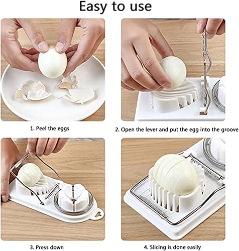 Trancheuse à œufs – Gadget trancheur banane | Coupe-œuf dur | Tranchage de fruits multifonction | Coupe-fromage de cuisine | Outil de tranchage de fraises | pour champignons pour fruits, kiwi et - Nail Gallerys