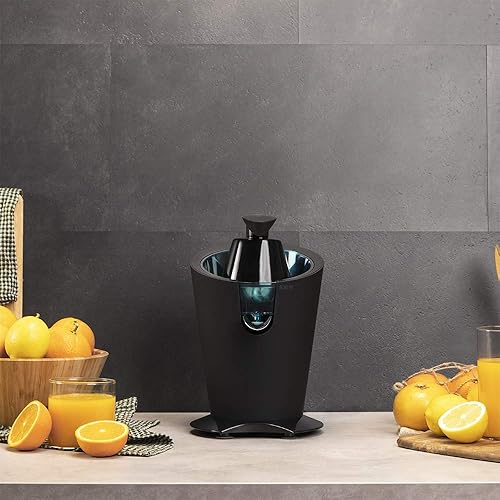 Cecotec Presse-agrumes avec bras électrique EssentialVita PowerFresh 600 Black. 600 W, corps et filtre en acier inoxydable, 2 cônes détachables, buse anti-goutte, pièces lavables au lave-vaisselle. - Nail Gallerys