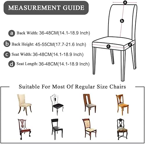Odot Couleur Pure Housse de Chaise Salle à Manger, 2/4/6 Pièces Housse Chaise Extensible Couverture de Chaise Universelle Lavables Protège Chaise pour Mariage,Hôtel (Lot de 2,Bleu Ciel) - Nail Gallerys