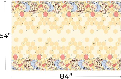 Unique Industries, Inc. Winnie The Pooh - Happy Honeycomb- Plastic Table Cover (1ct) - Nail Gallerys