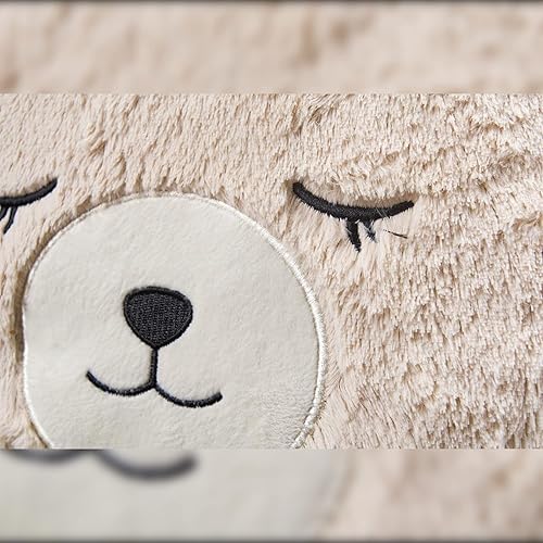 Atmosphera - Coussin Enfant Ours - Fausse Fourrure - D28 cm - Nail Gallerys