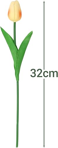 VATTERN Home Lot de 24 tulipes artificielles, maison, fête, arrangement floral, jardin, fête d'hôtel (DH156358359-24) - Nail Gallerys