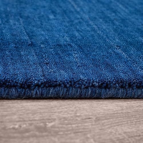 TT Home Tapis Naturel Unis Modern Fait à La Main, Couleur: Bleu, Dimension:160x230 cm - Nail Gallerys