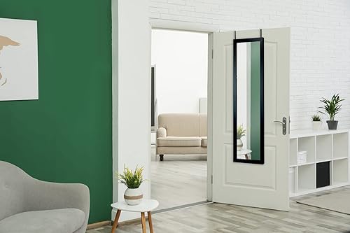 BD ART Miroir Rectangulaire Porte, Couleur Noir 36x126 cm - Nail Gallerys