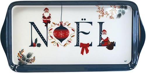 Tabac du Bassigny Plateau de Noël en Mélaminé 30 x 15 cm - Nail Gallerys