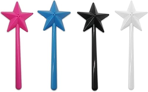 Lot de 4 salières et poivrières, baguette magique en forme d'étoile pour la cuisine, baguette magique amusante en forme d'étoile, salière et poivrière pour décoration de table, fournitures de cuisine - Nail Gallerys