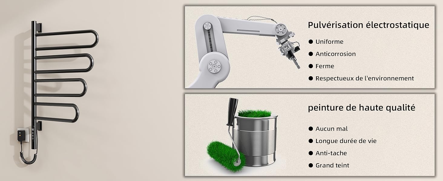 porte-serviettes électrique