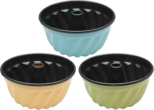 Riess, 0495-016 Moule à kouglof en émail bleu cristal 22,5 x 22,5 x 10,3 cm Poids 0,628 kg - Nail Gallerys