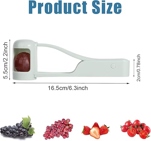 Coupe Raisin, Trancheuse à Raisin Acier inoxydable Coupe Fruits et Legume pour Légumes Trancheuse à Fruits Cerise Tomate Salade Décoration de Gâteau Cuisine Gadget de Coupe Outils - Nail Gallerys