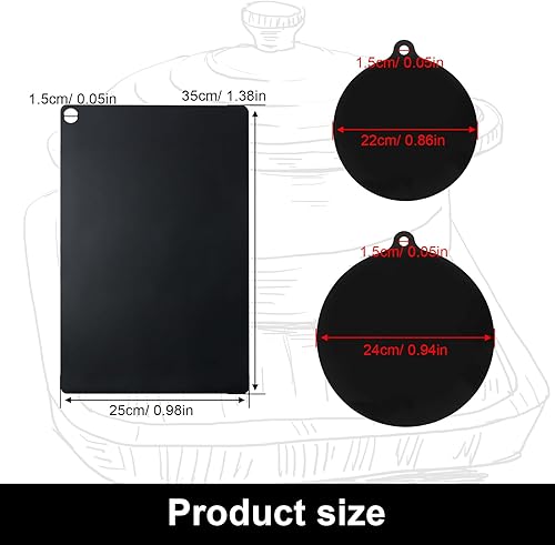 HUANR 3 Pièces Tapis Plaque Induction, Réutilisable Protection pour Plaque Induction, 3 Tailles Noir Tapis à Induction pour Protéger, pour Protéger Surfaces de Cuisson à Induction - Nail Gallerys