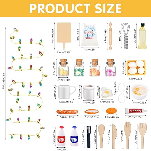 Kit Porte Lutin Farceur de Noel,32 Pièces Lutin De Noël Accessoires,Accessoires Lutin Farceur,Accessoires de Cuisine de Noël Miniature,pour Maison Garden Party Decor Bureau Décoration - Nail Gallerys