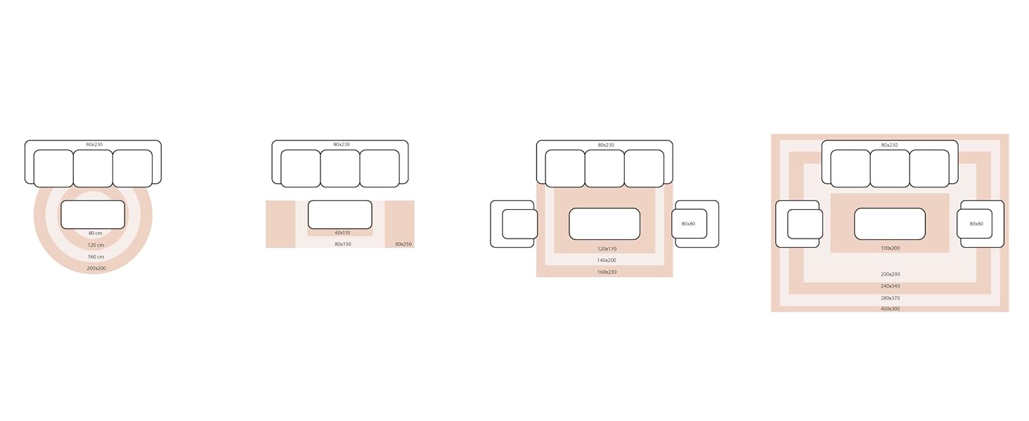 Tapis moderne, tapis de salon, tapis moelleux, lavable, décoration, tapis d'intérieur