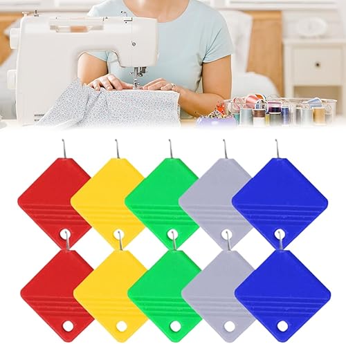 AFCJLTO Enfile-Aiguilles, 10 Pcs Enfile Aiguille en Plastique DIY Enfile-Fil,Point de Croix Enfile-Aiguilles, pour Coudre à Main, Point de Croix - Nail Gallerys